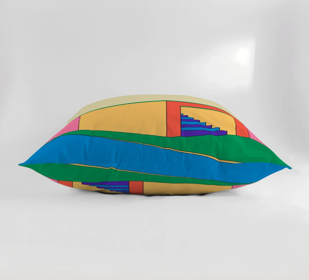 Building Retro cuscino da galihstudio