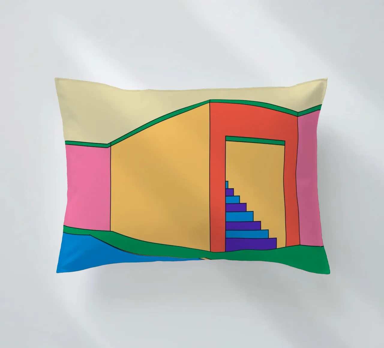 Building Retro cuscino da galihstudio