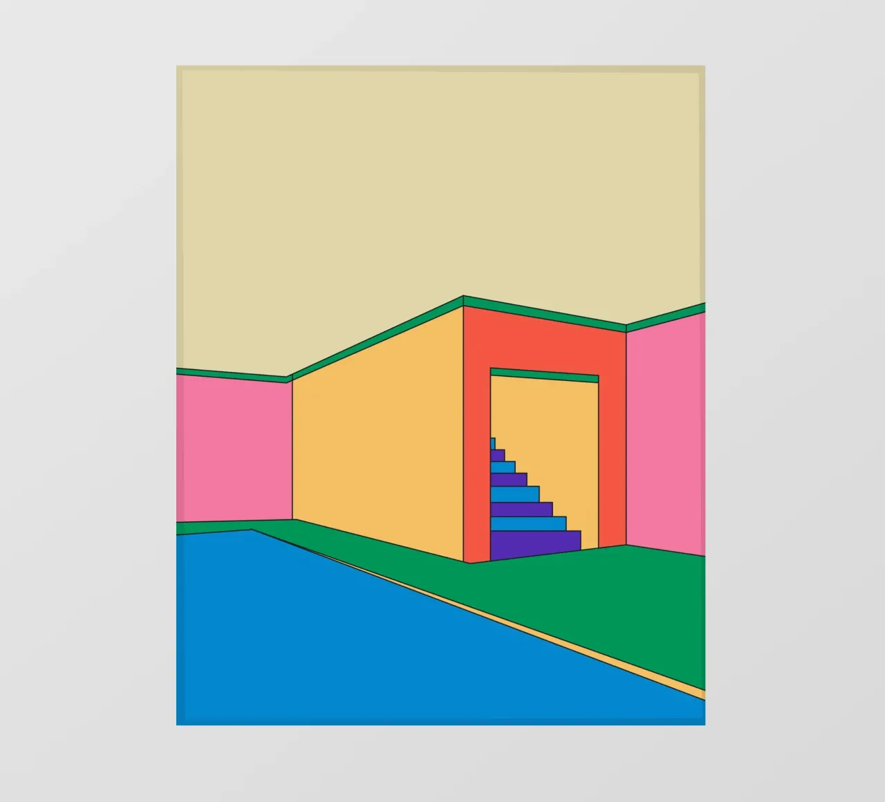 Building Retro pellicola backlit da galihstudio