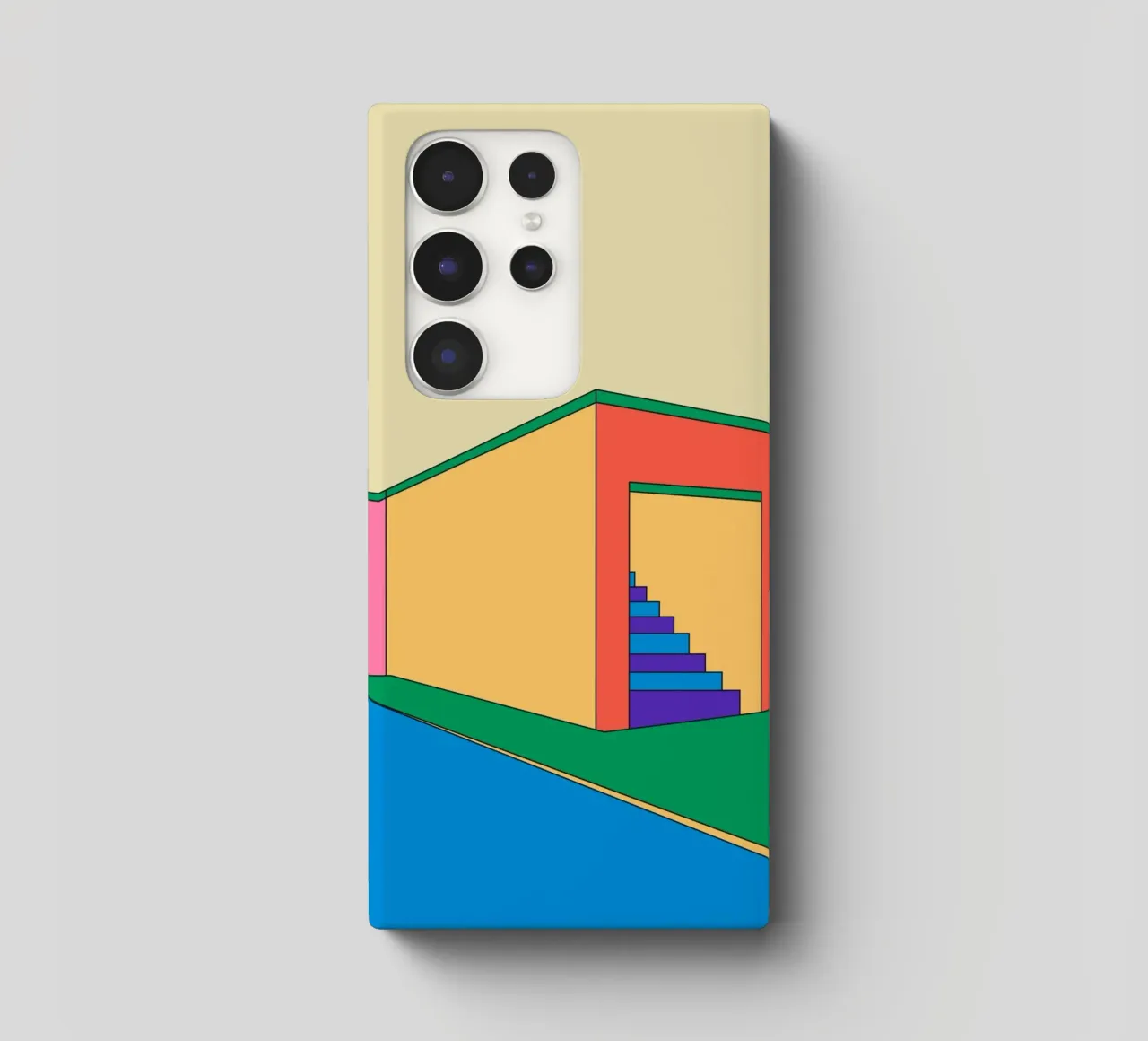 Building Retro cover samsung da galihstudio