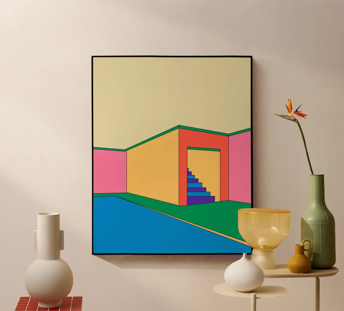 Building Retro acryl van galihstudio