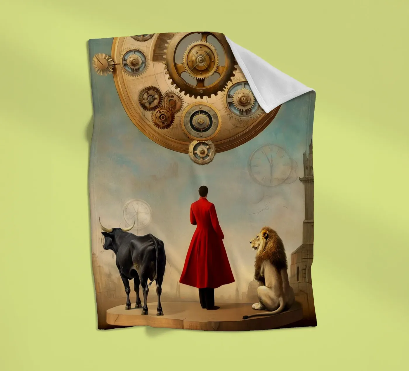 Rad van fortuin fleecedeken van christephania