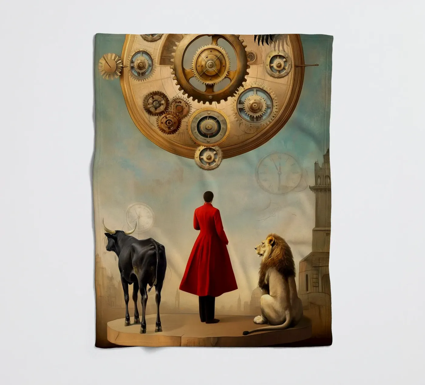 Rad van fortuin fleecedeken van christephania