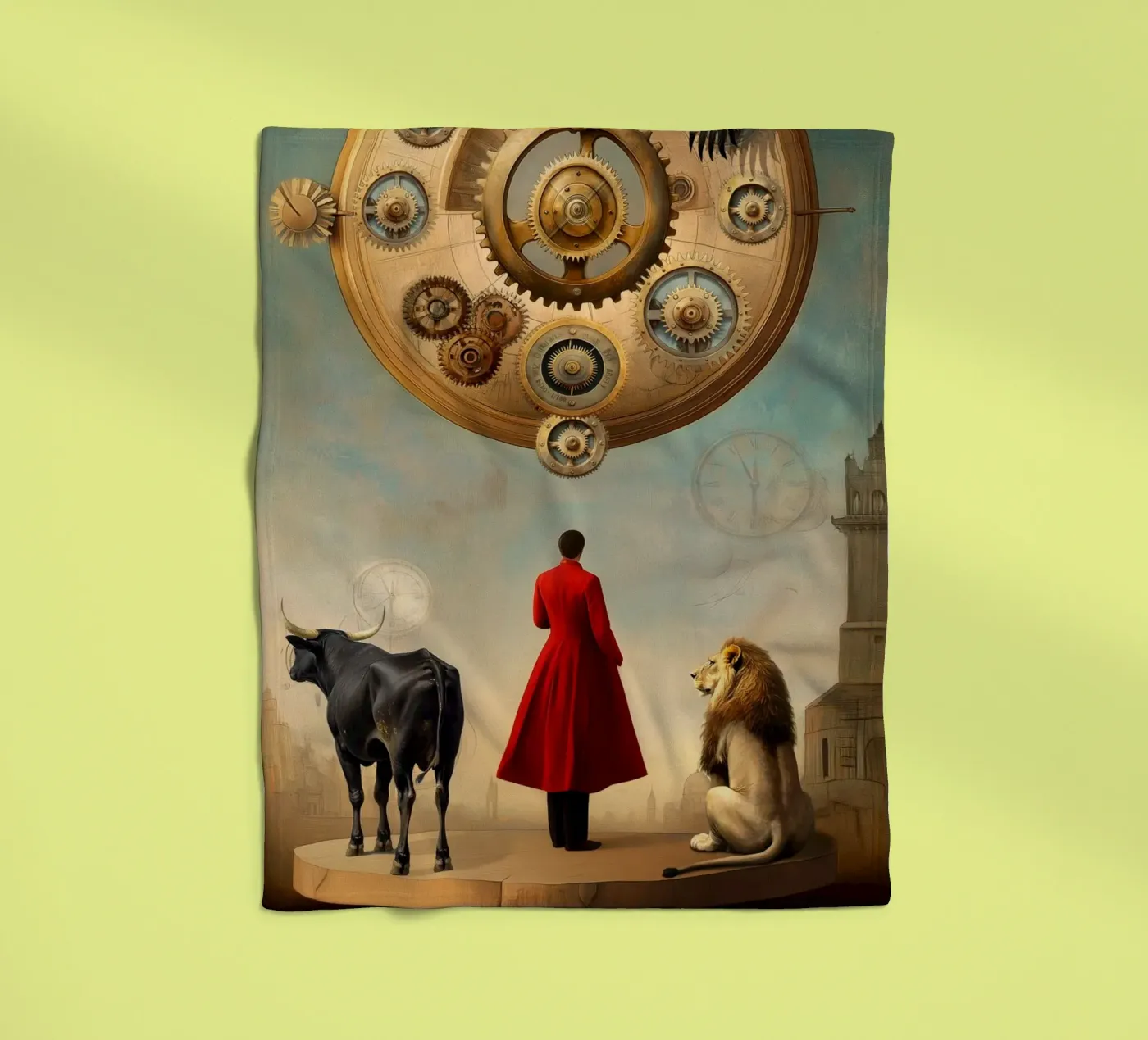 Rad van fortuin fleecedeken van christephania