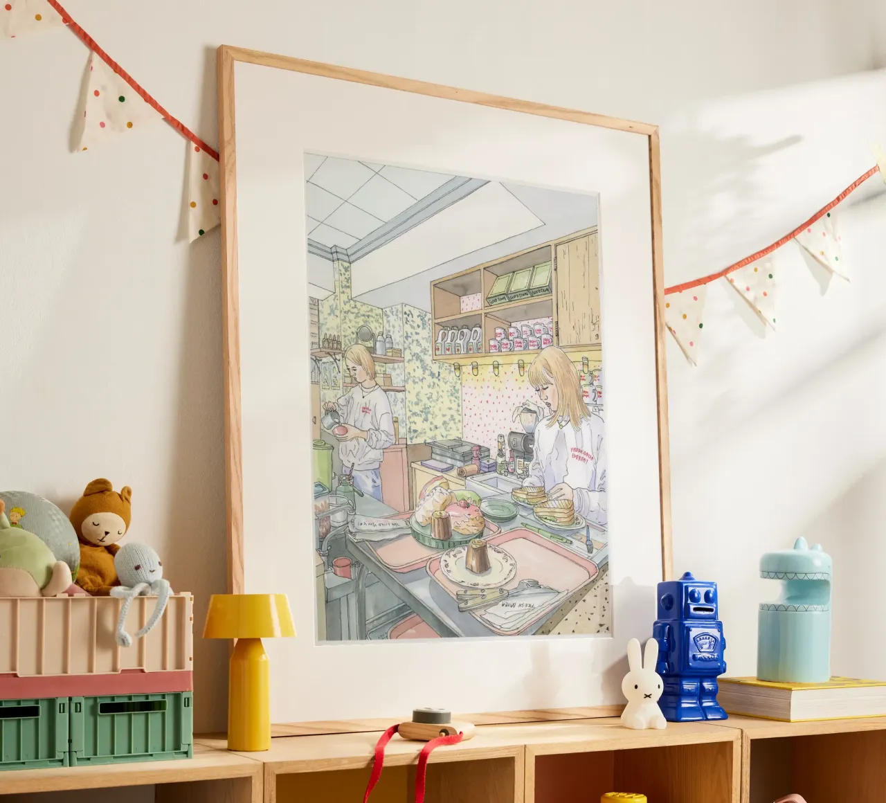 Cafe in Tokyo poster da Ellen Garden