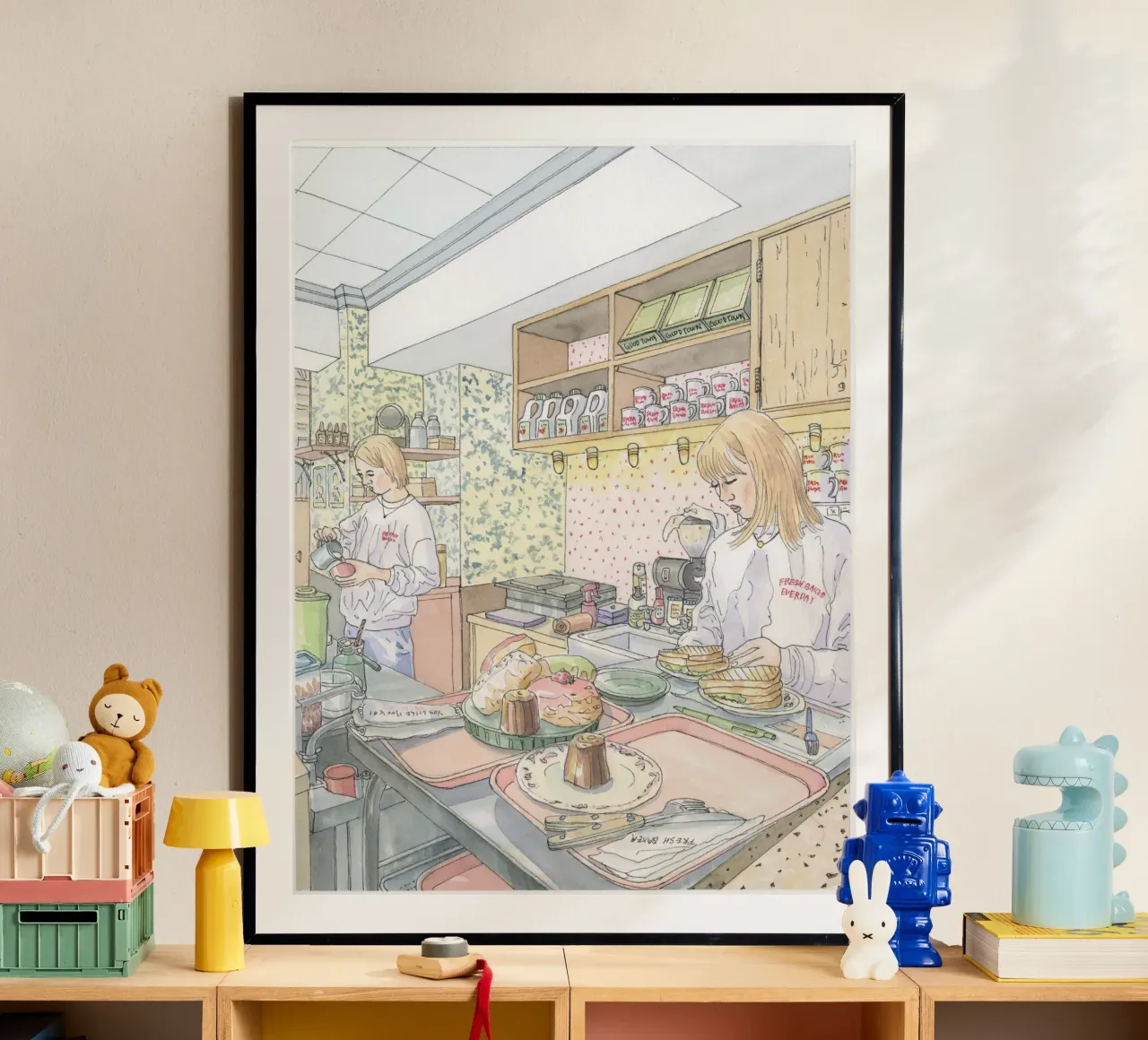 Cafe in Tokyo poster da Ellen Garden