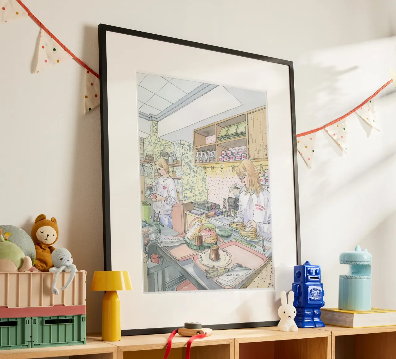 Cafe in Tokyo poster da Ellen Garden