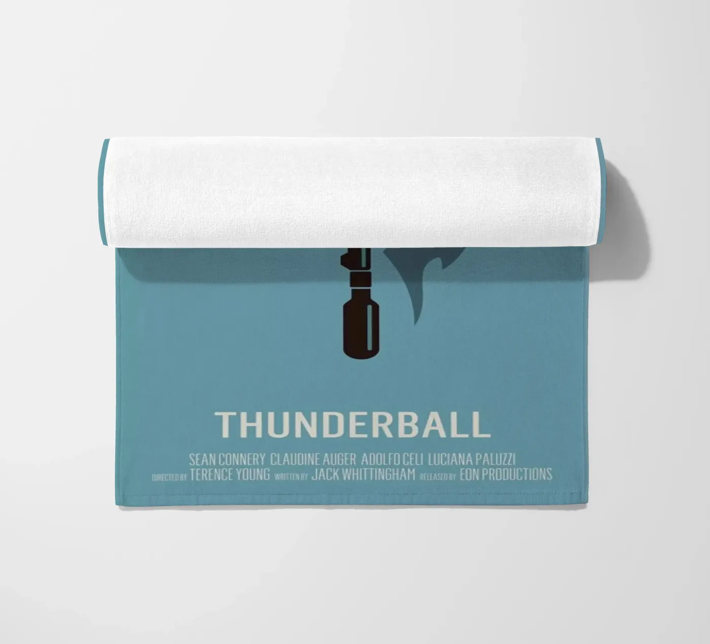 Thunderball beach towel by Bruno Morphet