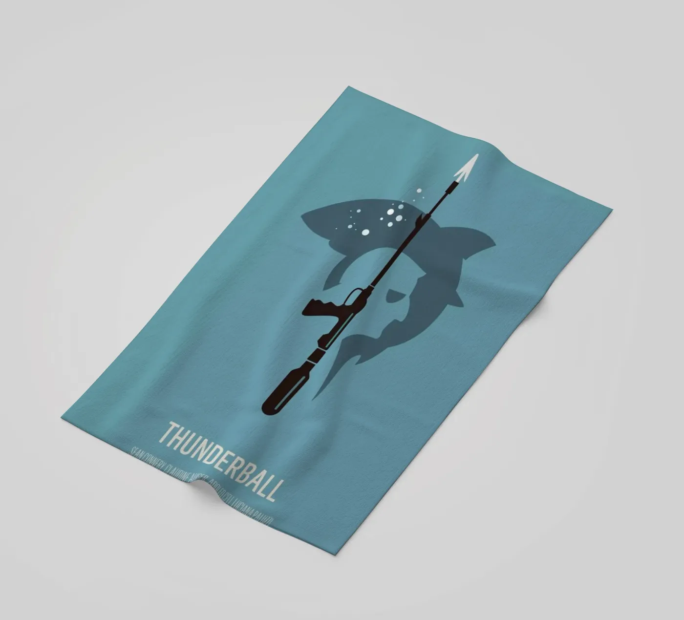 Thunderball beach towel by Bruno Morphet