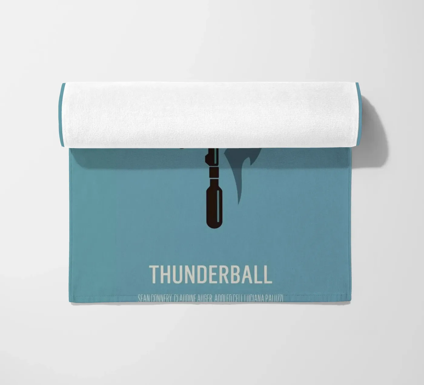 Thunderball beach towel by Bruno Morphet