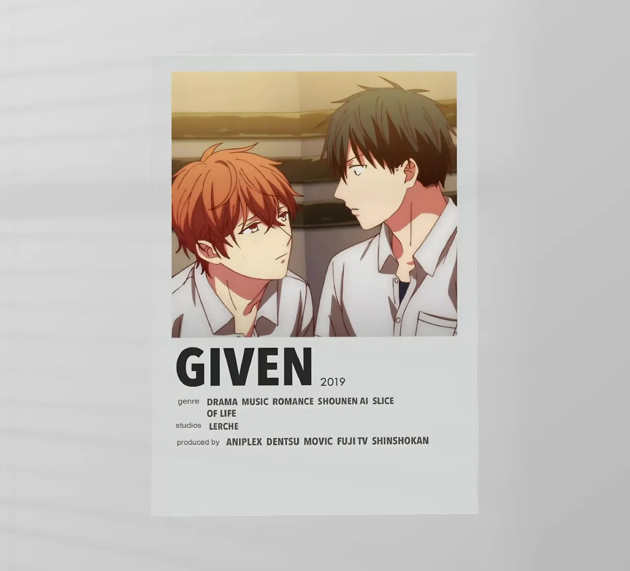 GIVEN  2019 pellicola backlit da Totoya
