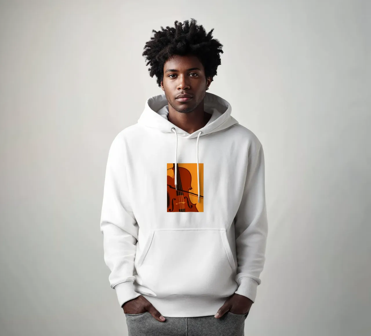 Violin hoodie by MUSIC EDITION