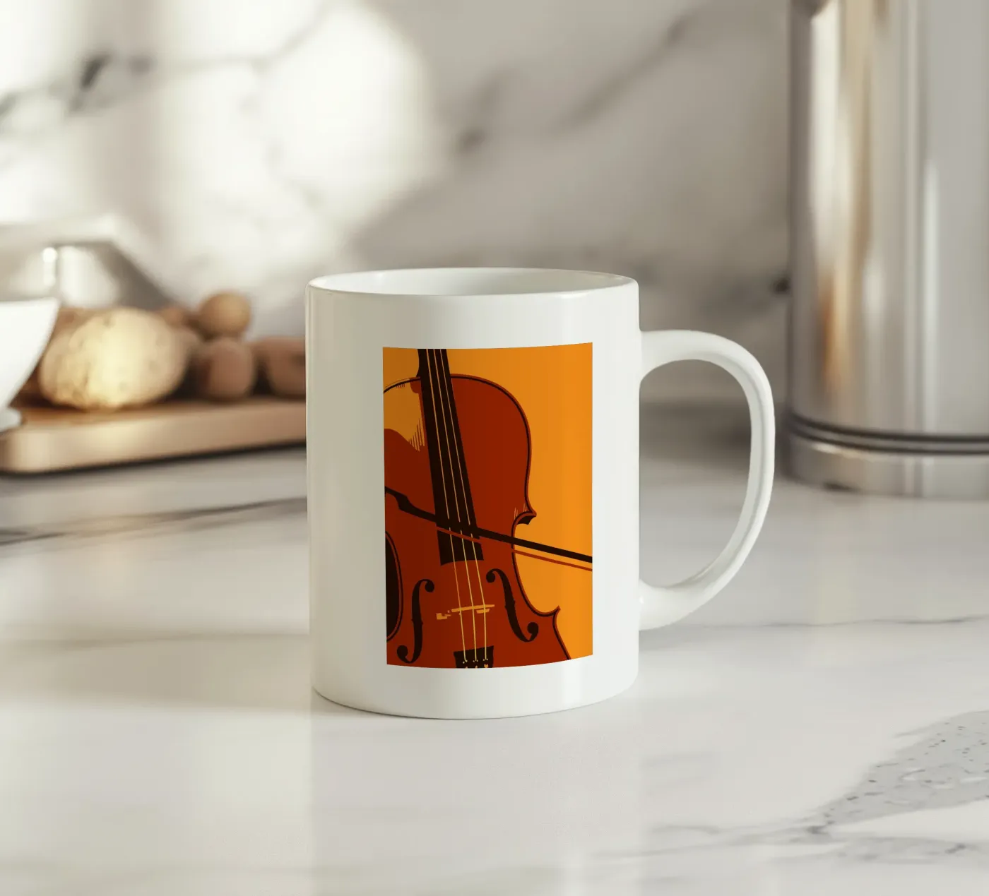 Violin ceramic mug by MUSIC EDITION