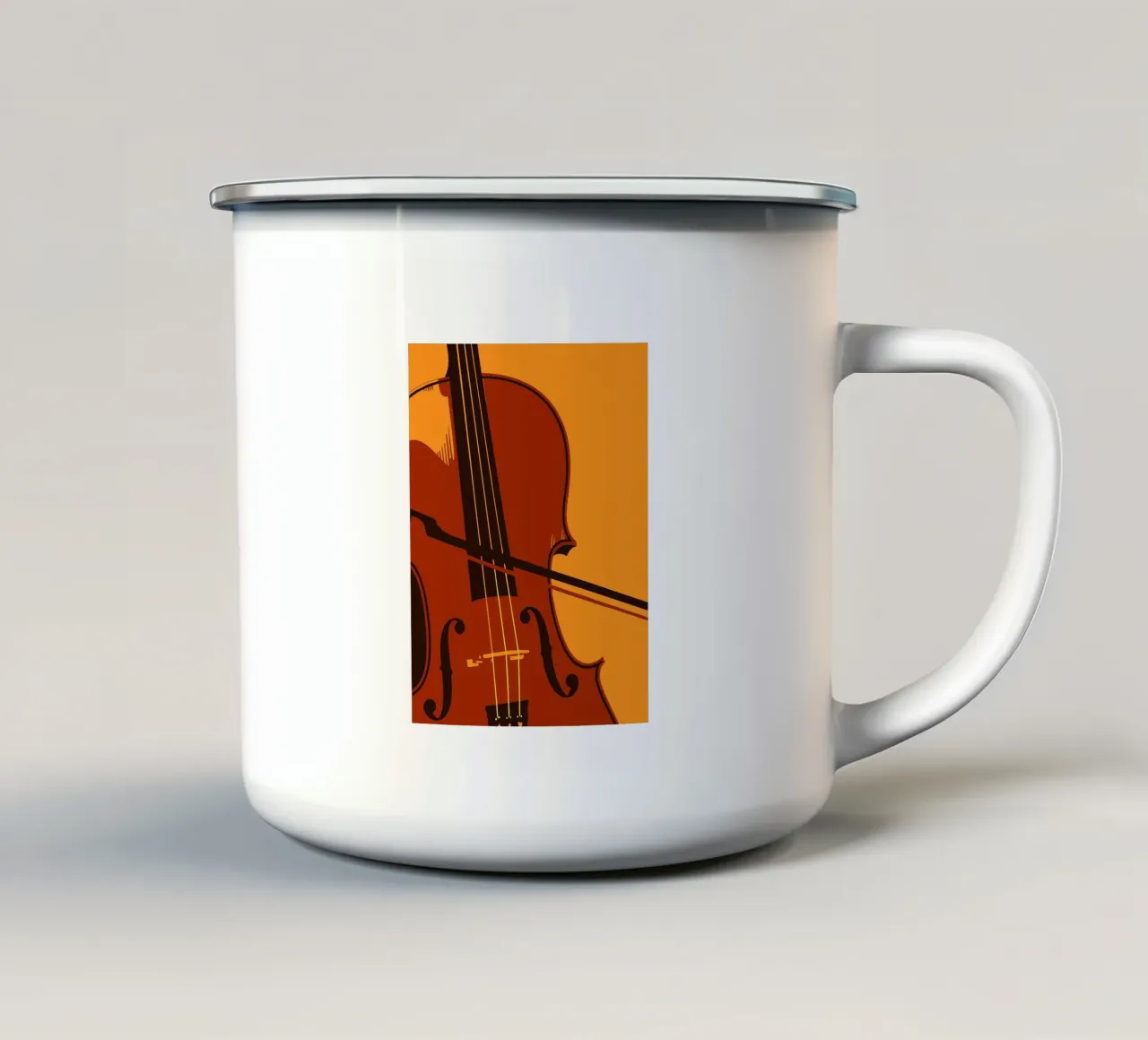 Geige Emaille Tasse von MUSIC EDITION