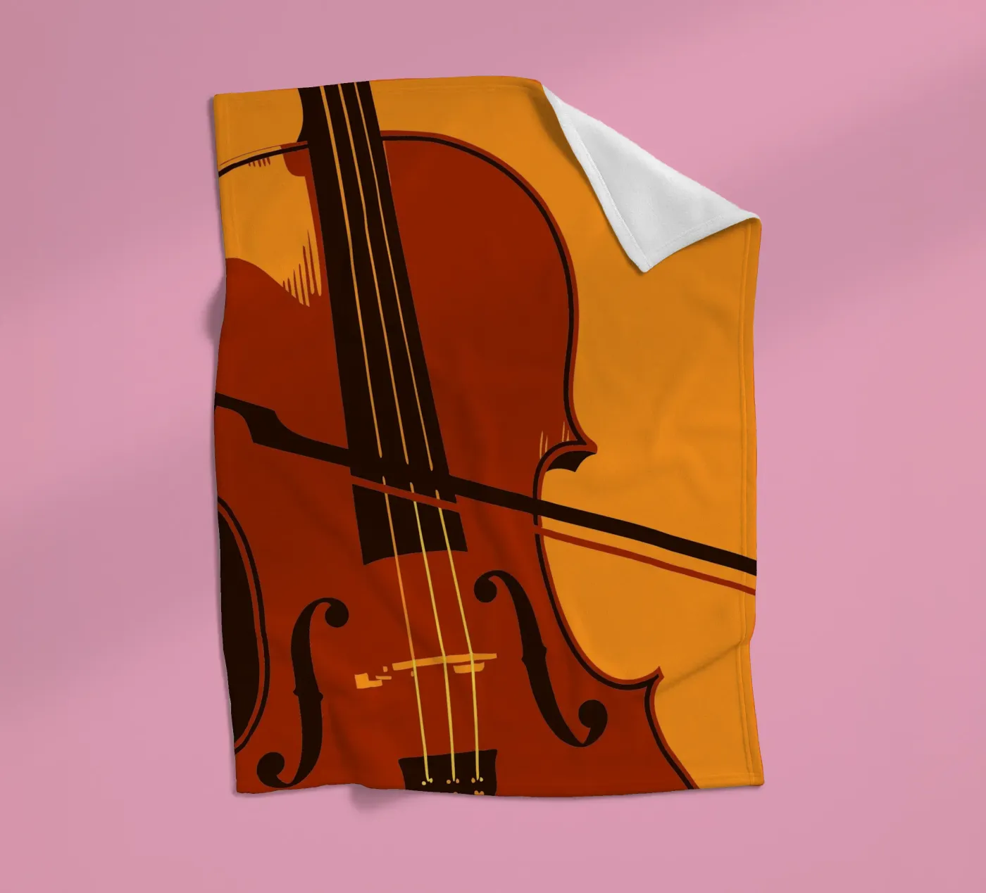 Violin fleece blanket by MUSIC EDITION