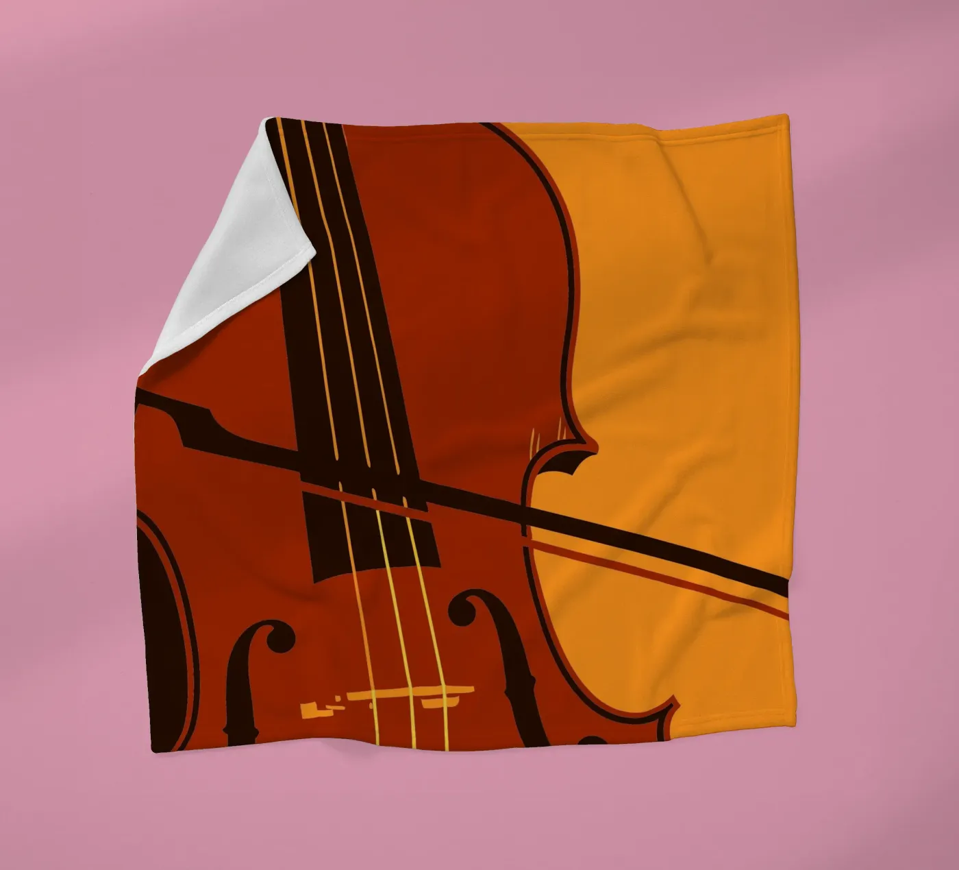 Violin fleece blanket by MUSIC EDITION