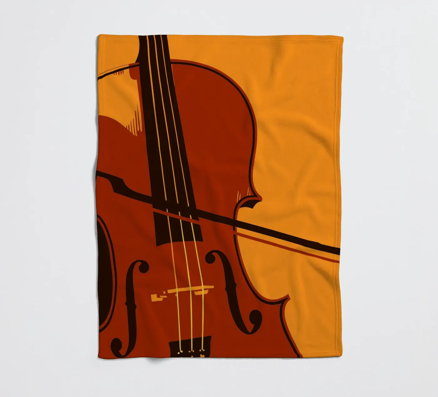 Violin fleece blanket by MUSIC EDITION