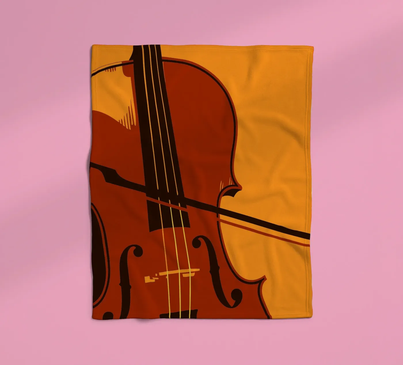 Violin fleece blanket by MUSIC EDITION