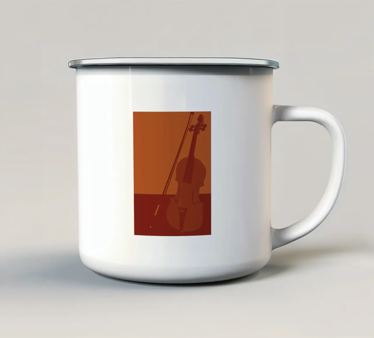 Violin enamel mug by MUSIC EDITION