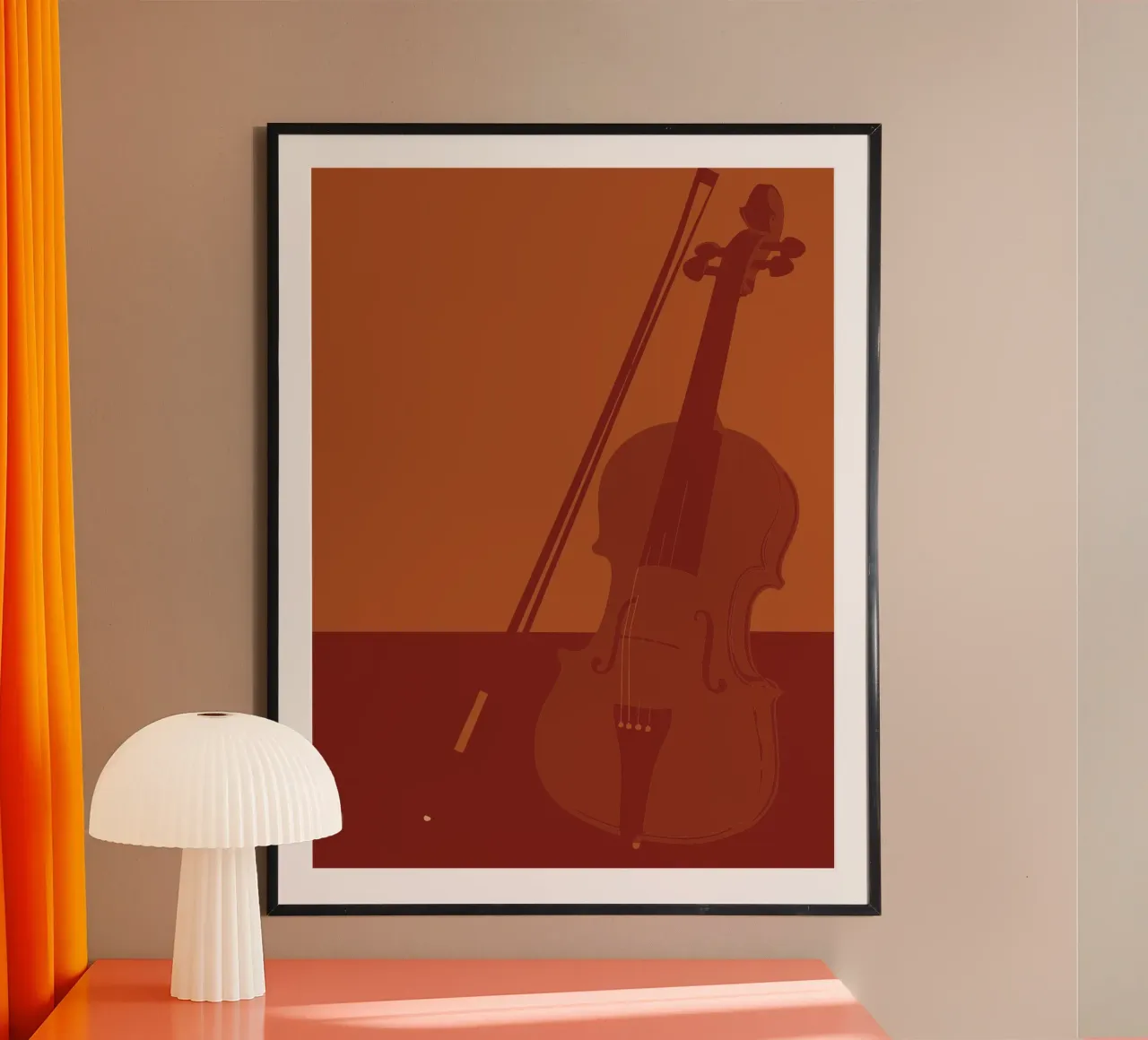 Violino poster con telaio in plastica da MUSIC EDITION