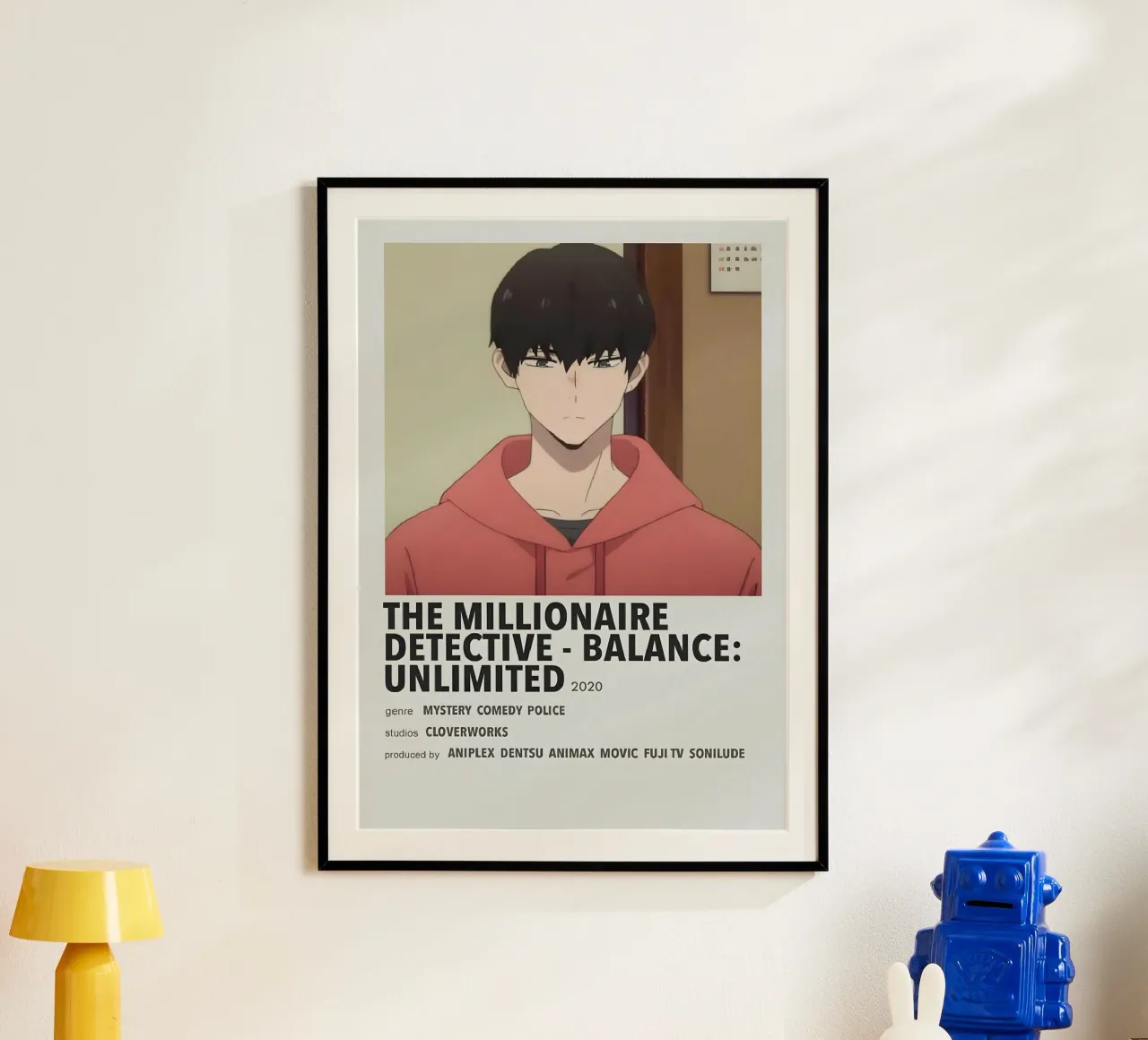 THE MILLIONAIRE DETECTIVE - BALANCE UNLIMITED 2020 poster con telaio in legno da Totoya