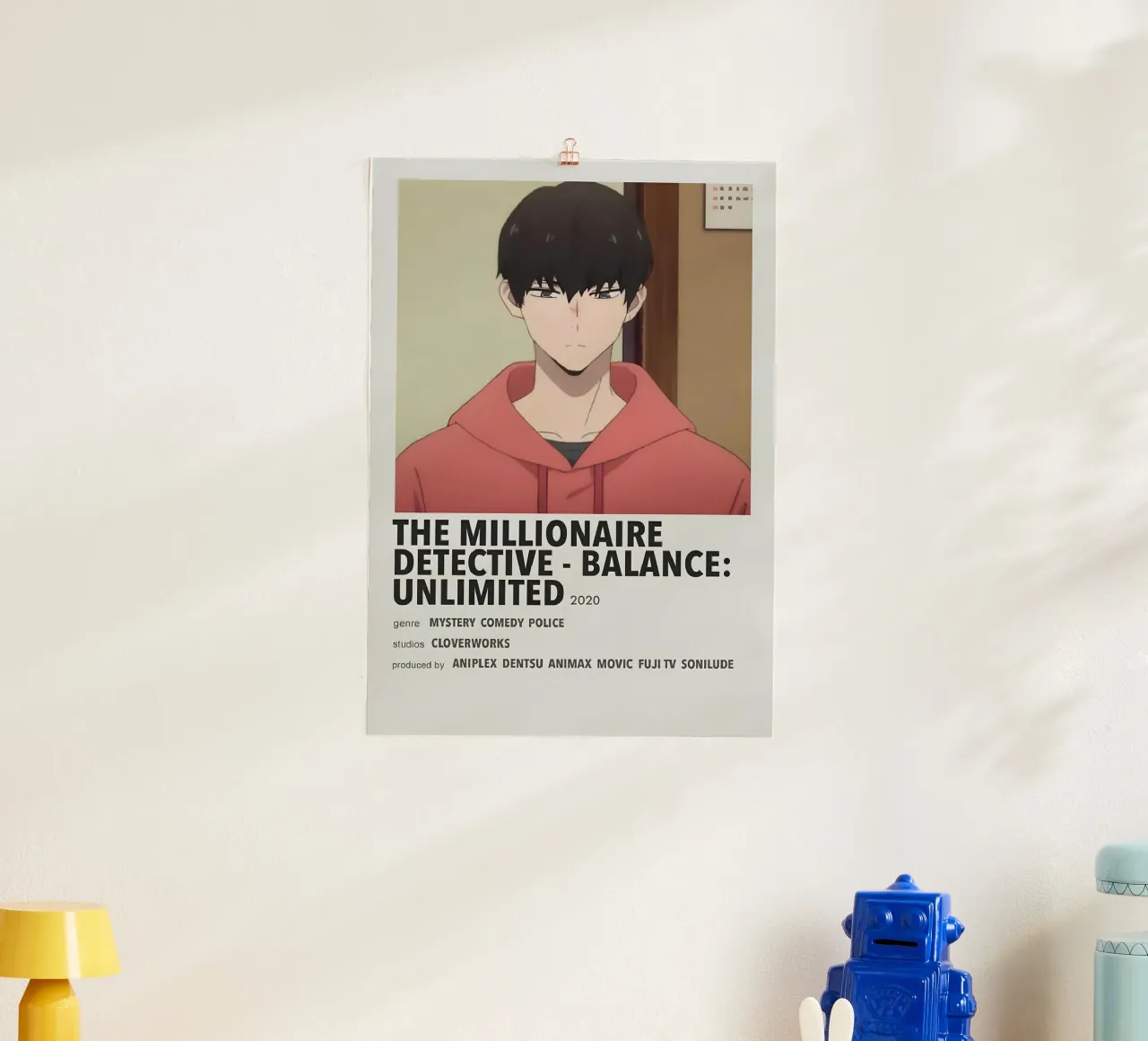 THE MILLIONAIRE DETECTIVE - BALANCE UNLIMITED 2020 poster con telaio in legno da Totoya