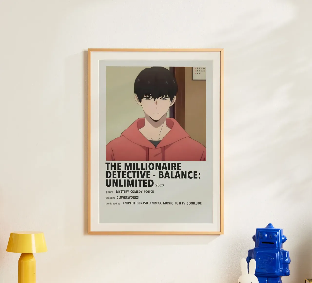 THE MILLIONAIRE DETECTIVE - BALANCE UNLIMITED 2020 poster con telaio in legno da Totoya