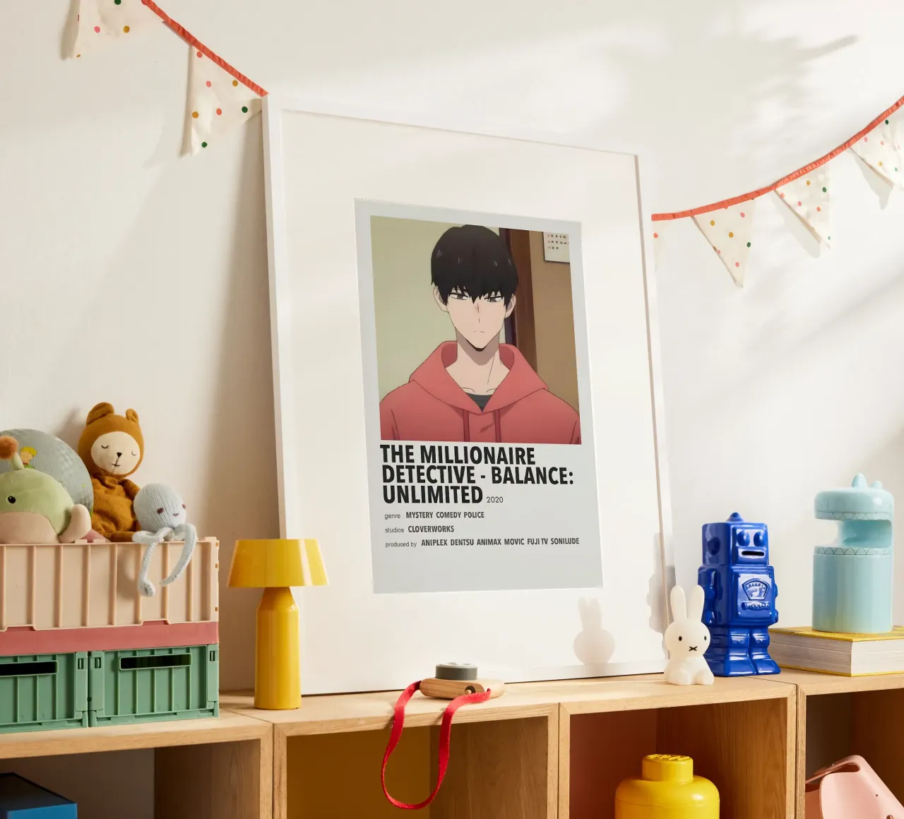 THE MILLIONAIRE DETECTIVE - BALANCE UNLIMITED 2020 poster con telaio in legno da Totoya