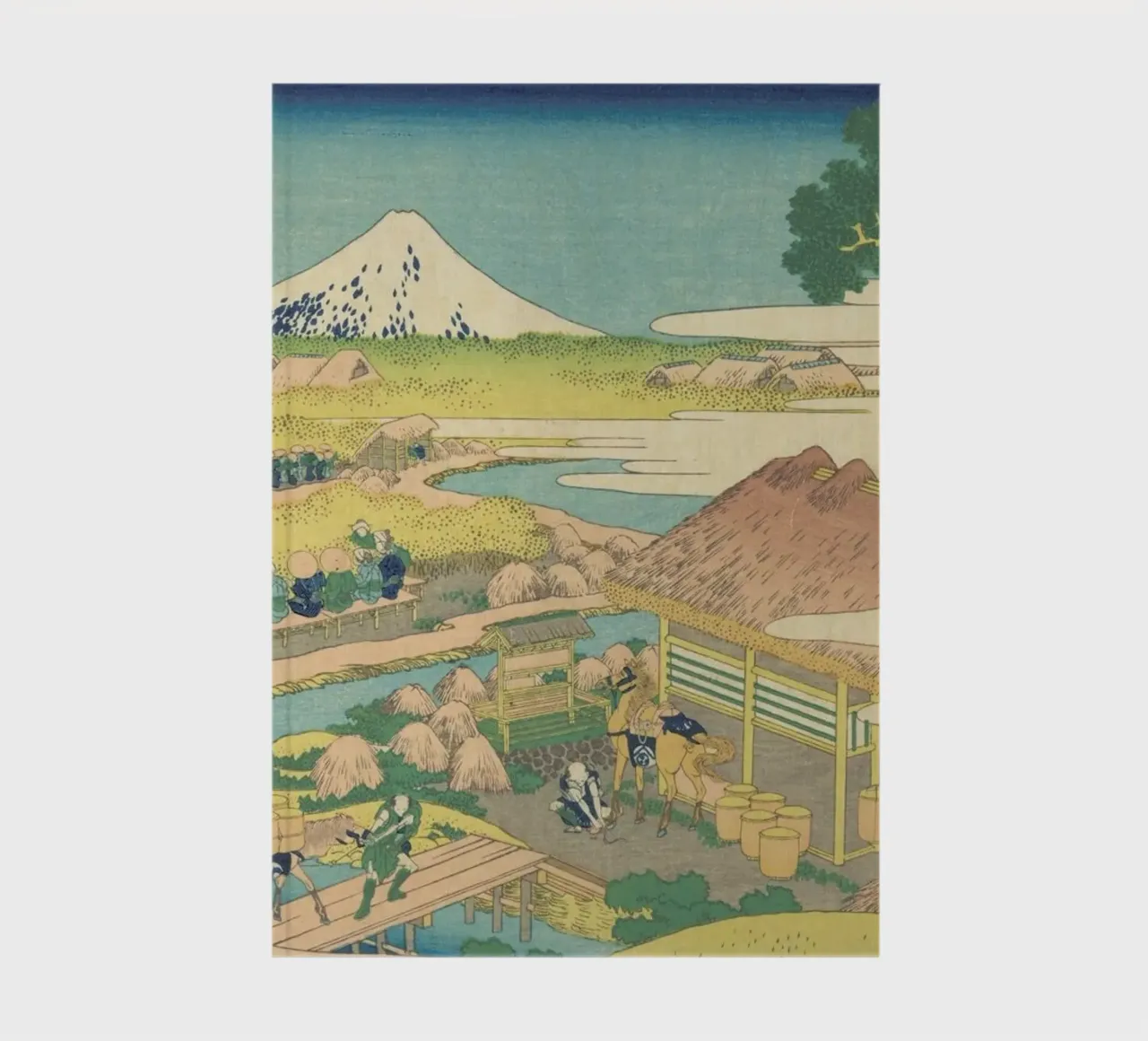 Hokusai - Fuji from the Katakura Tea Fields in Suruga diario da ARTOTHEK
