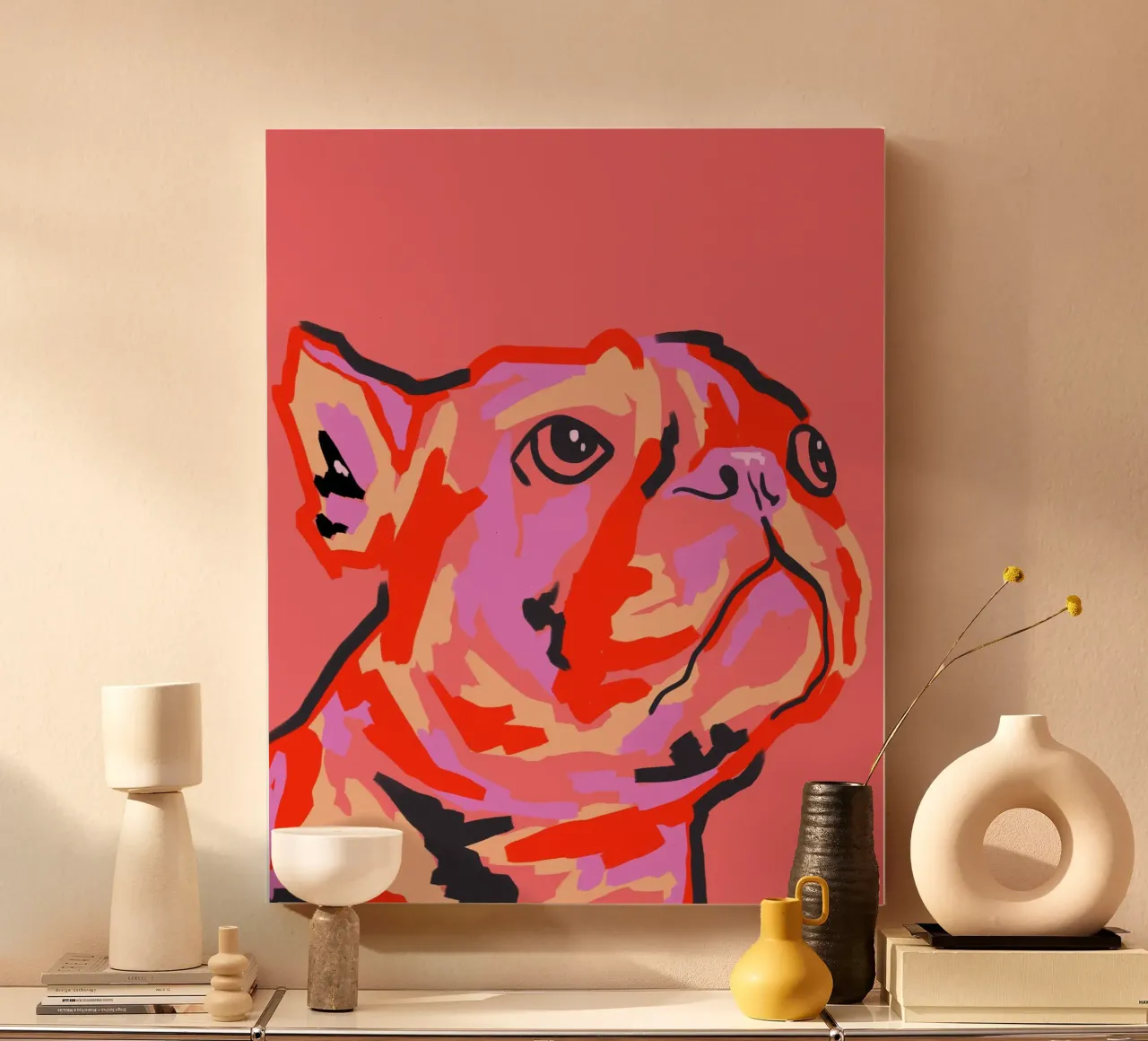 Pawsitively opgelapt canvas met Baklijst van Kintsugi99