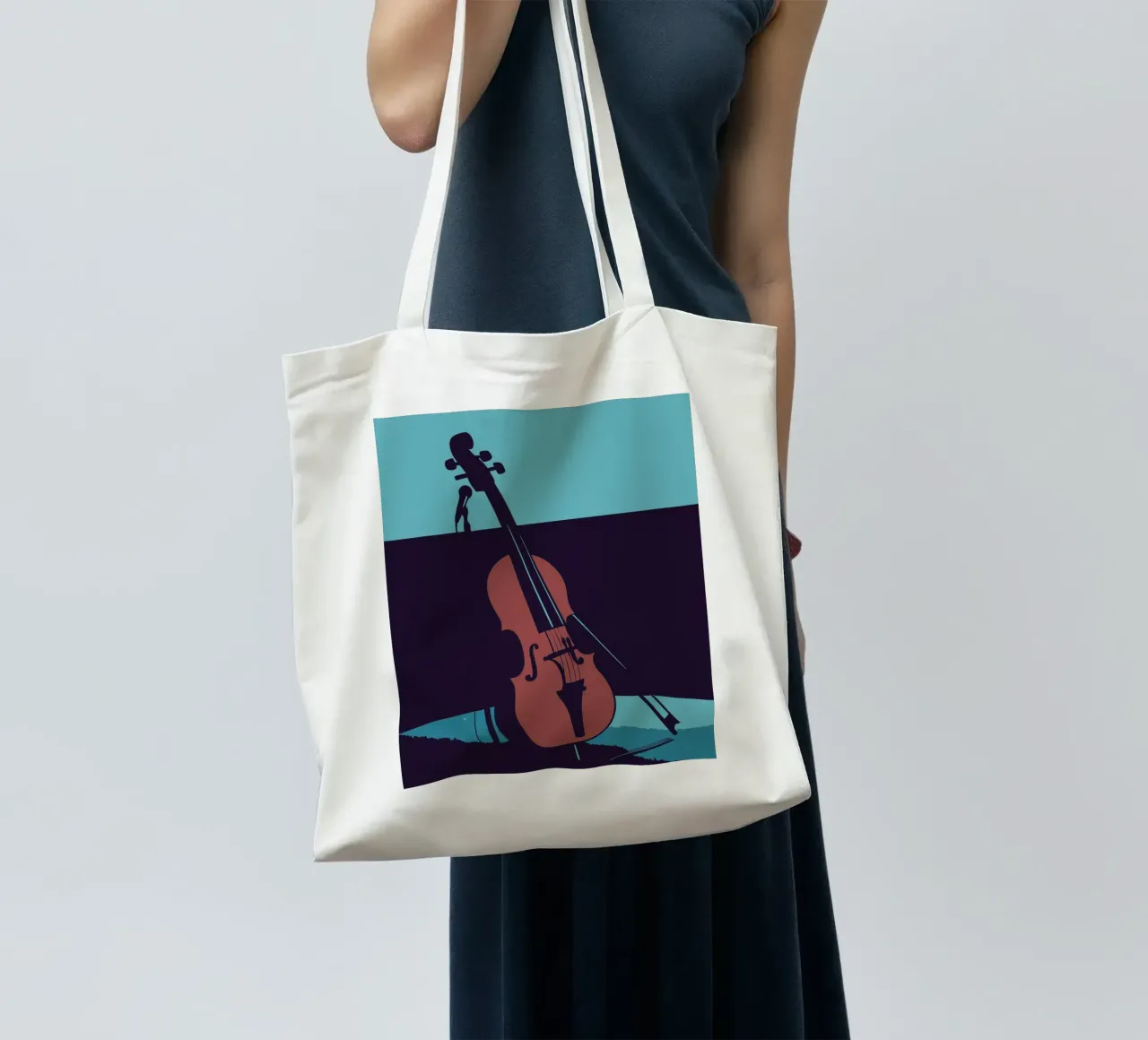 Violin tote bag by MUSIC EDITION