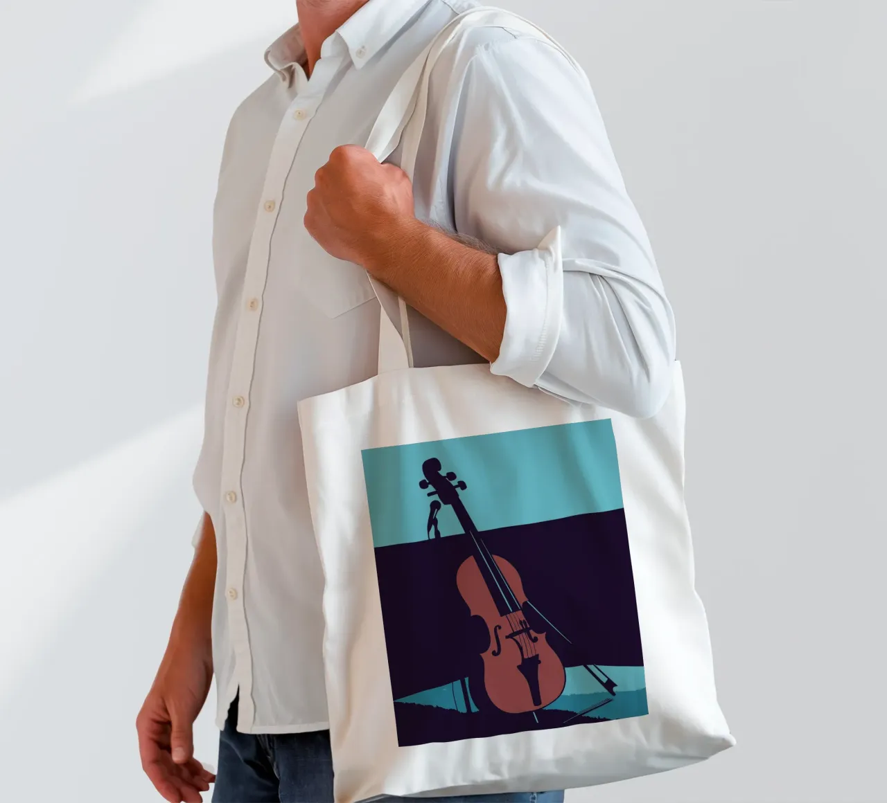 Violin tote bag by MUSIC EDITION