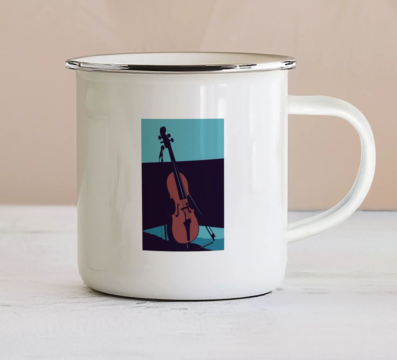 Violino tazza in smalto da MUSIC EDITION