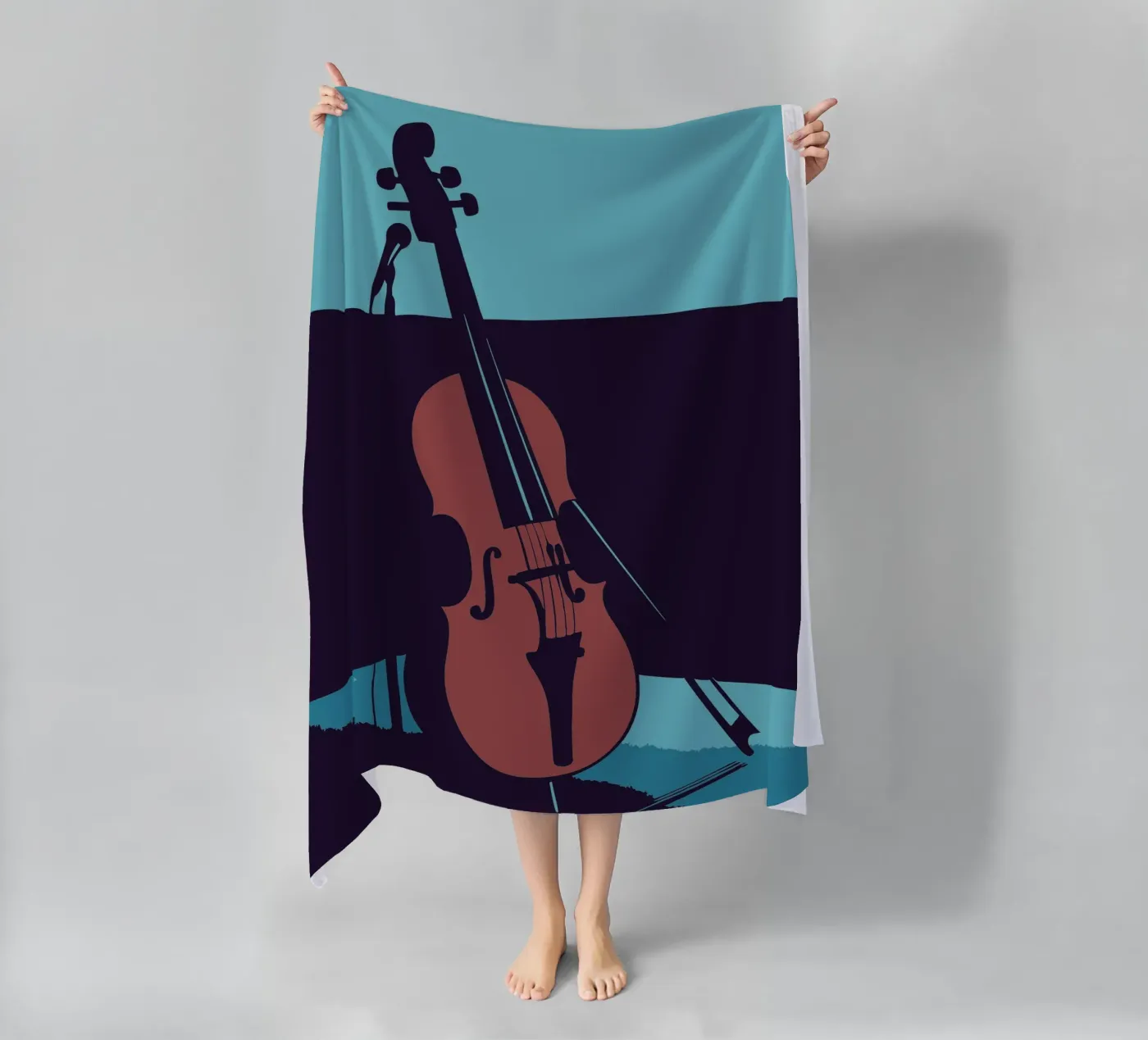 Violin strandhanddoek van MUSIC EDITION