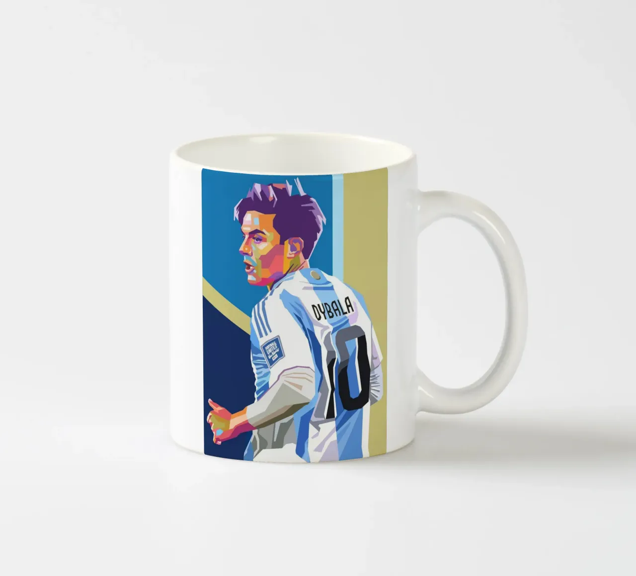 Paulo Dybala calciatore argentino tazza in ceramica da Hantamrata