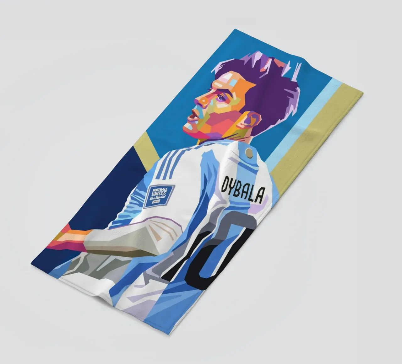 Paulo Dybala calciatore argentino telo mare da Hantamrata