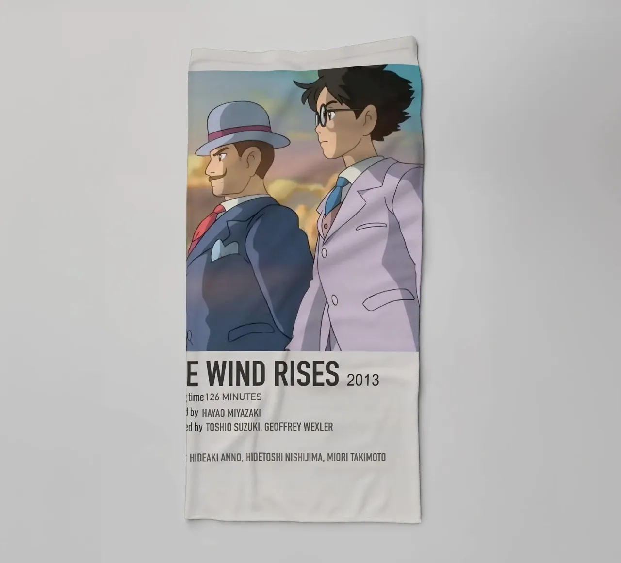 THE WIND RISES  2013 asciugamano da bagno da Totoya