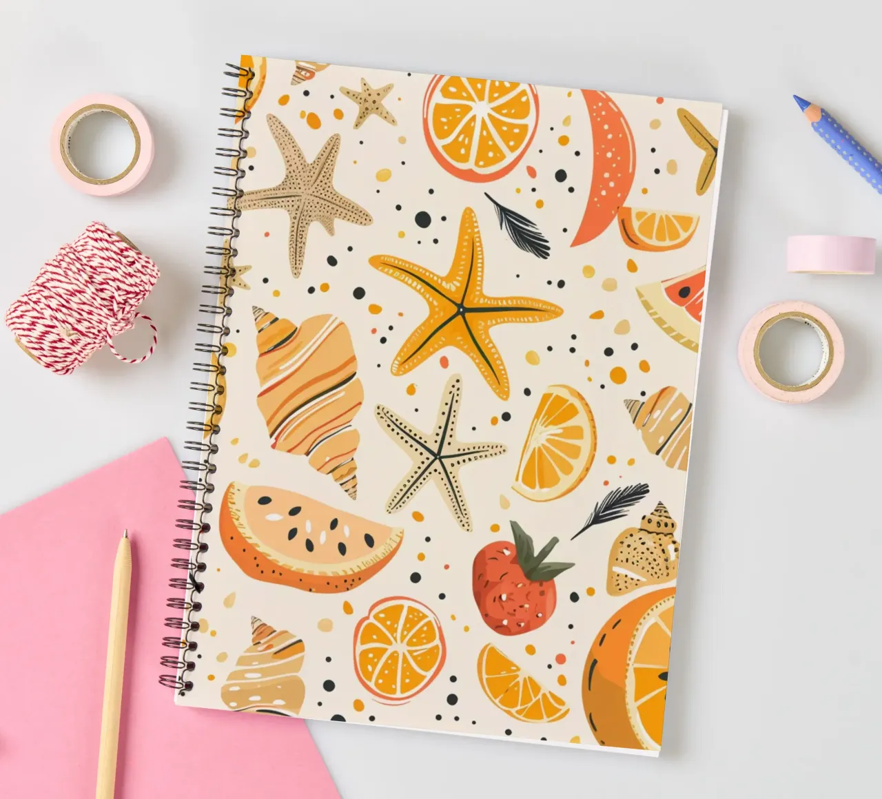 Summer & Beach spiral notebook by Happy Littles