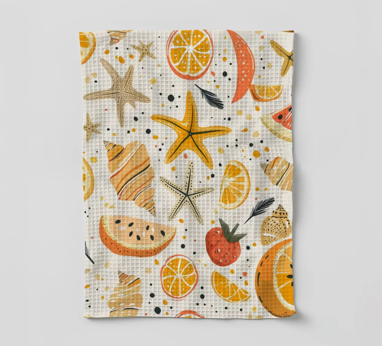 Estate e spiaggia canovaccio da cucina da Happy Littles