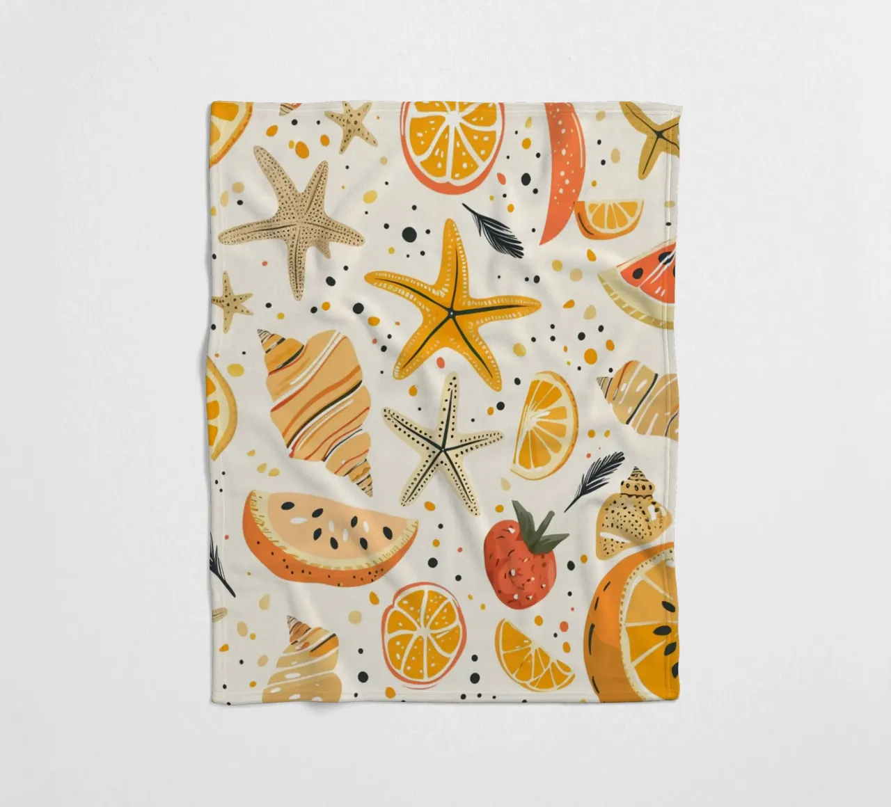 Summer & Beach fleece blanket by Happy Littles