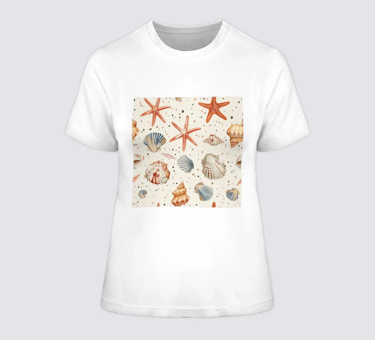 Summer & Beach women's fitted t-shirt by Happy Littles