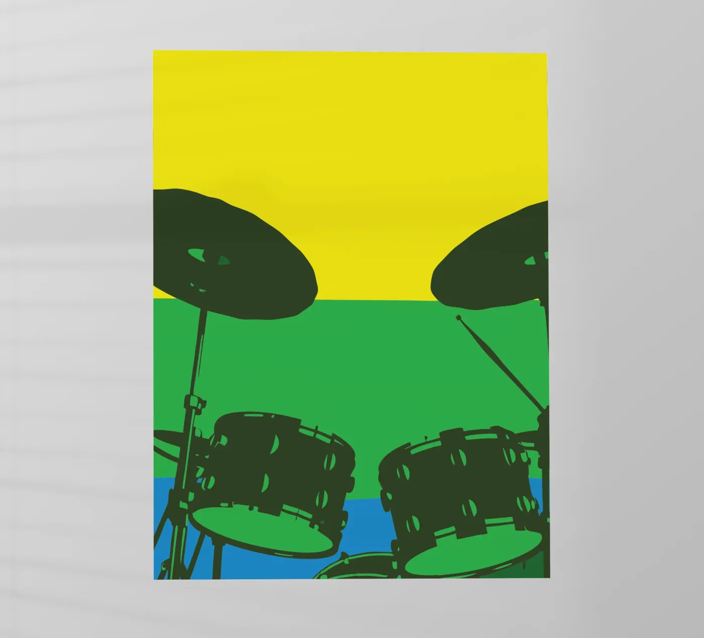 Drumstel backlit folie van MUSIC EDITION