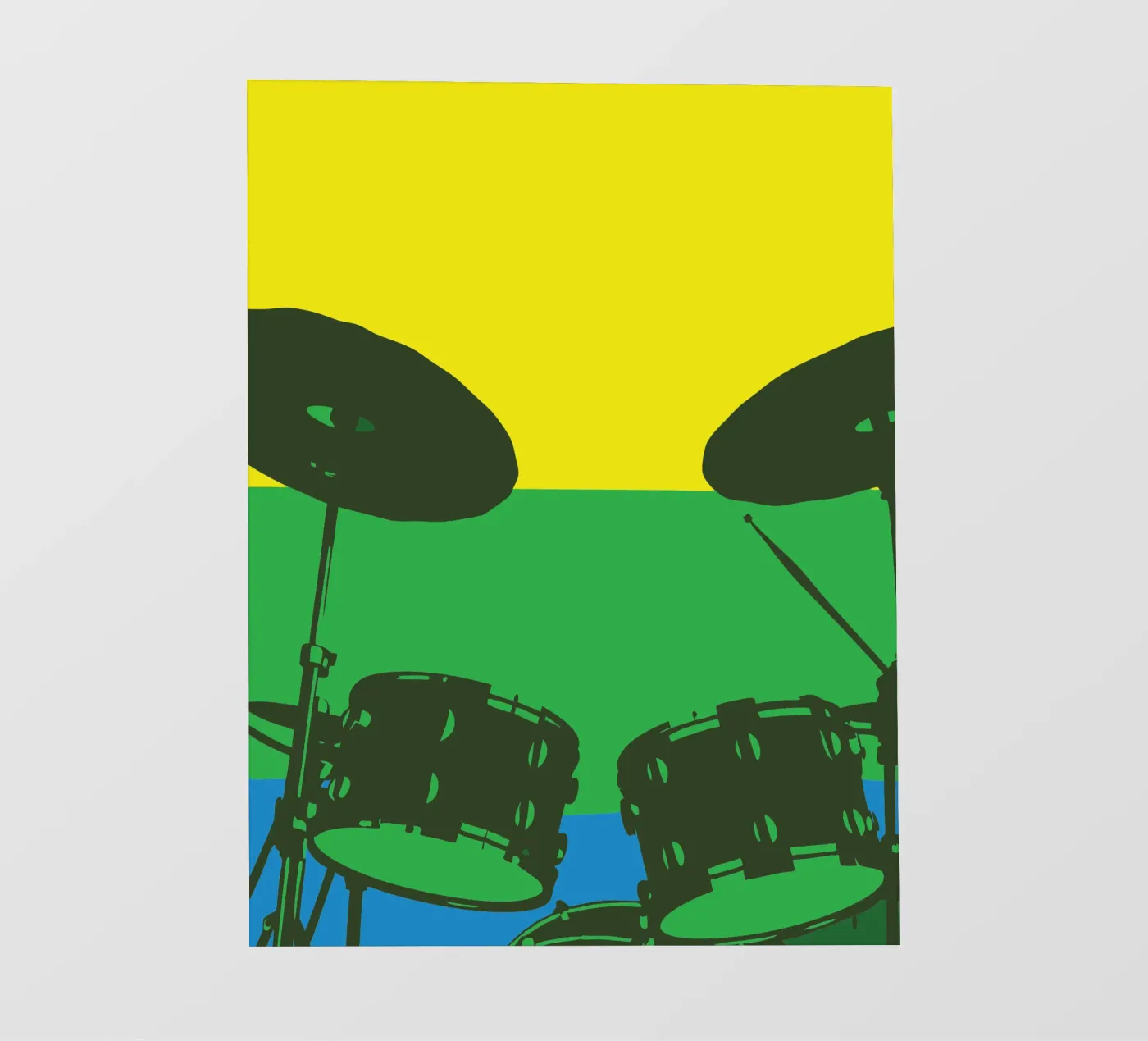 Drumstel backlit folie van MUSIC EDITION