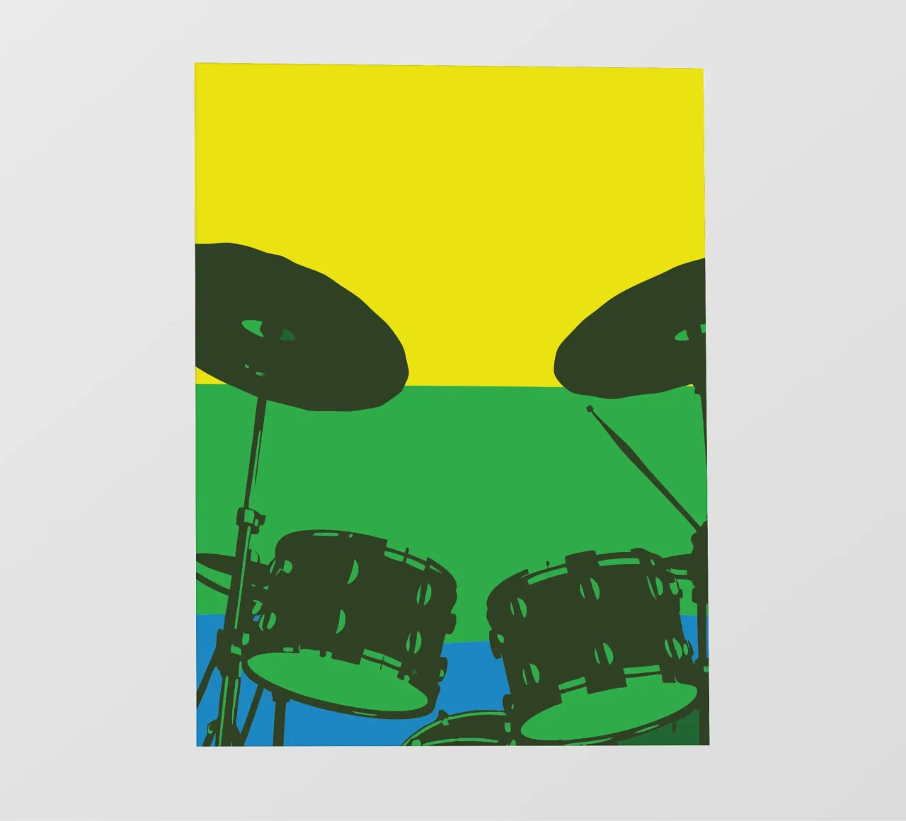 Drum Set fotobehang van MUSIC EDITION