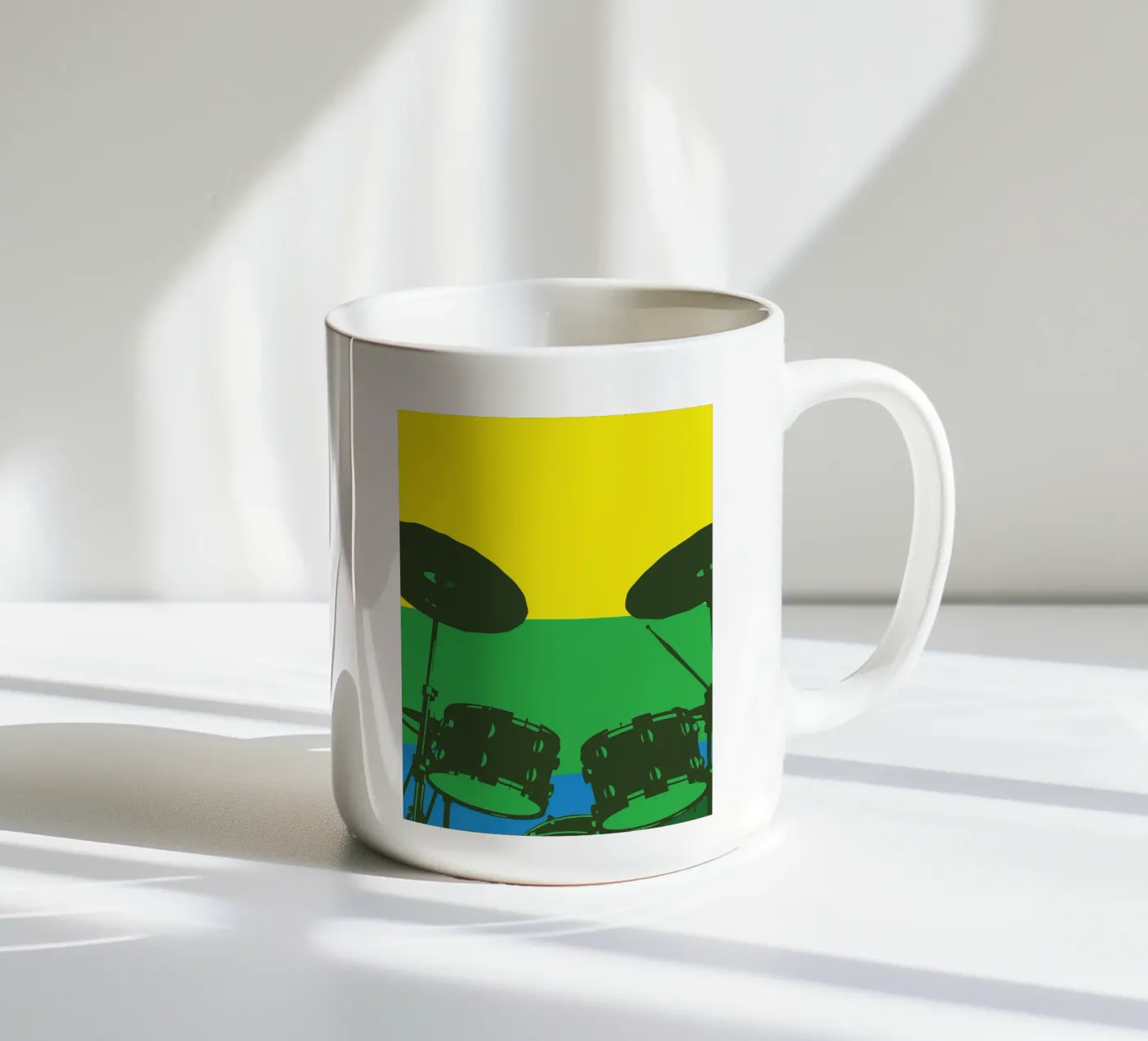 Drumstel keramische mok van MUSIC EDITION