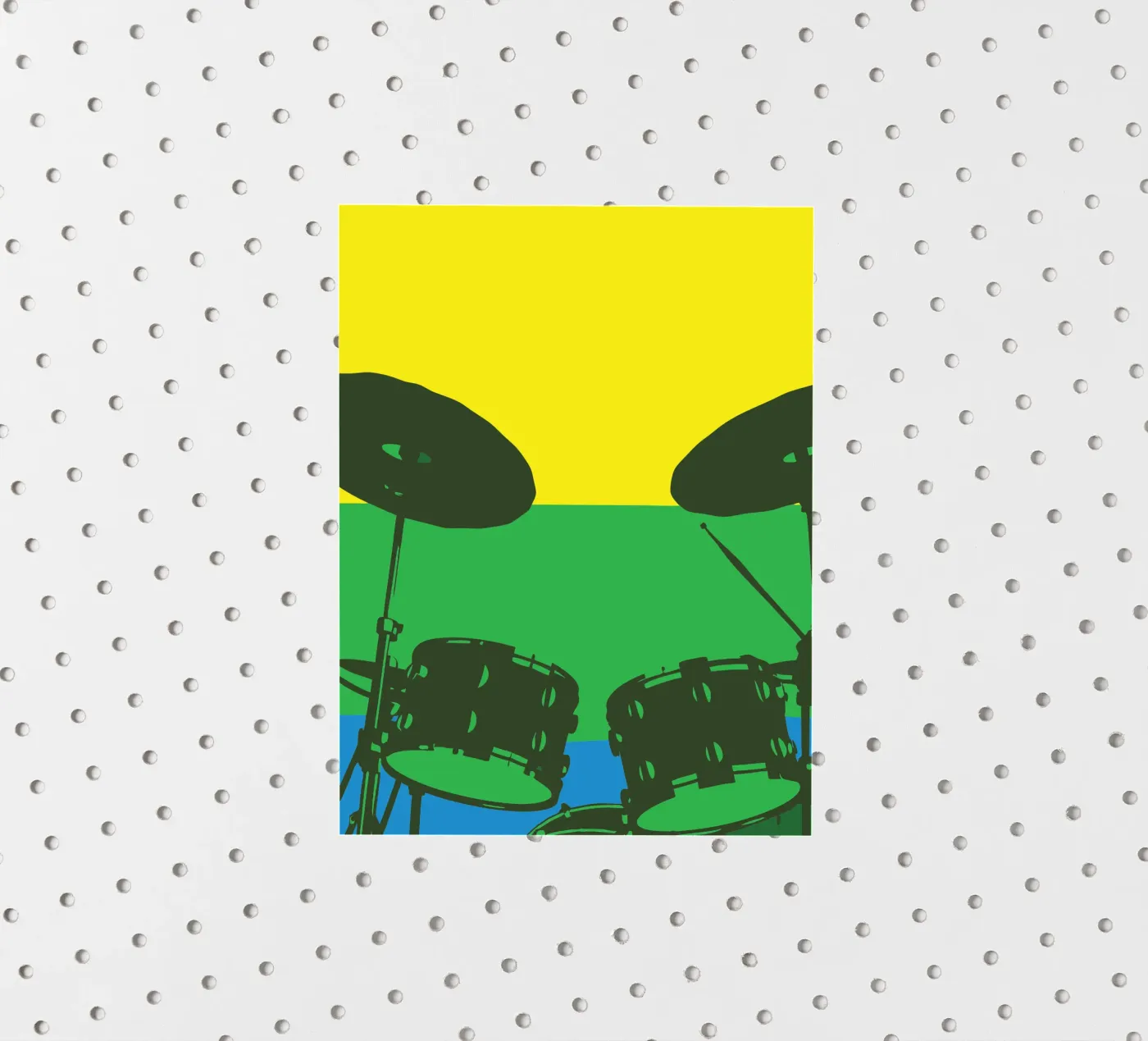 Drumstel sticker van MUSIC EDITION