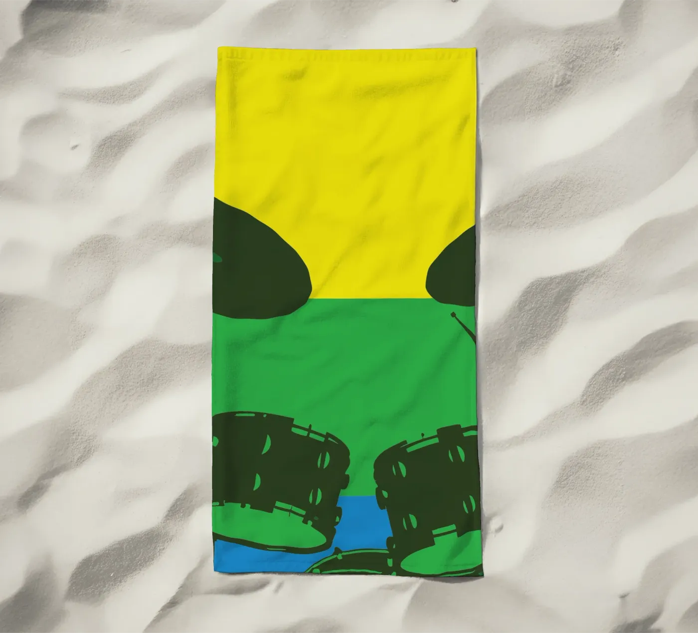 Drum Set Strandtuch von MUSIC EDITION