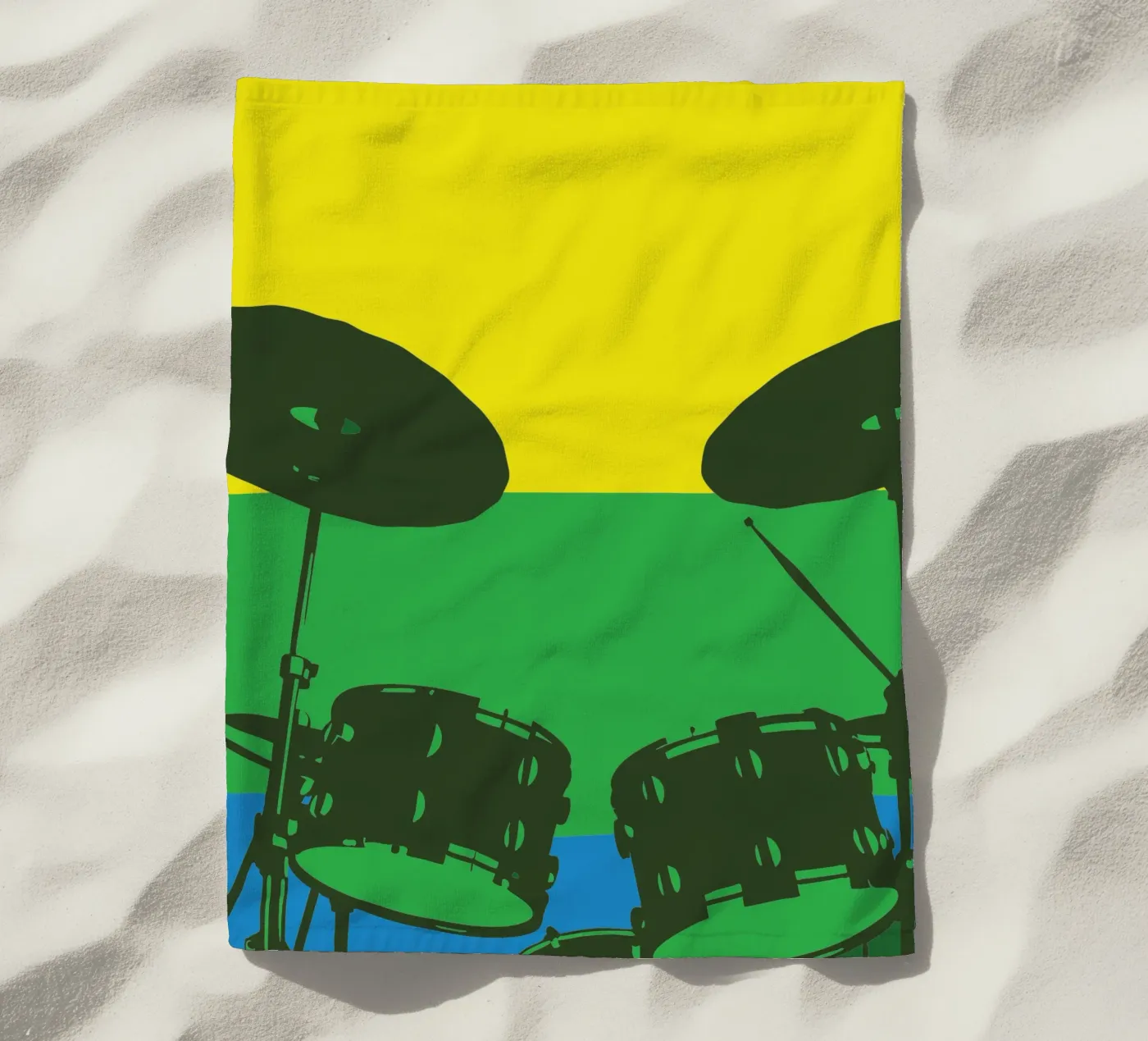 Drum Set Strandtuch von MUSIC EDITION