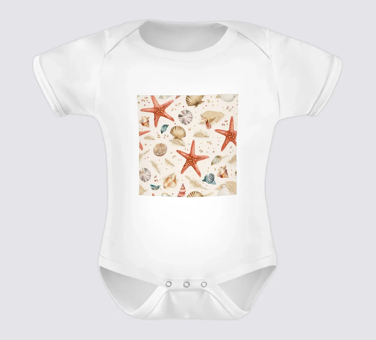 Summer & Beach short-sleeve baby romper by Happy Littles