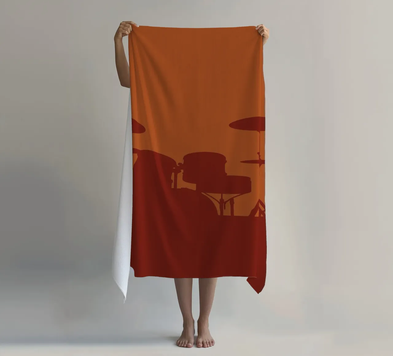 Drum Set beach towel by MUSIC EDITION